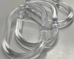 Oval Curtain Rings - Clear 12PKT